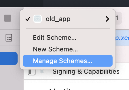 xcode manage scheme