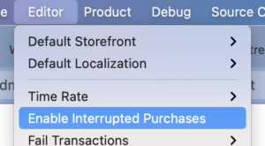 enable purchase interruptions