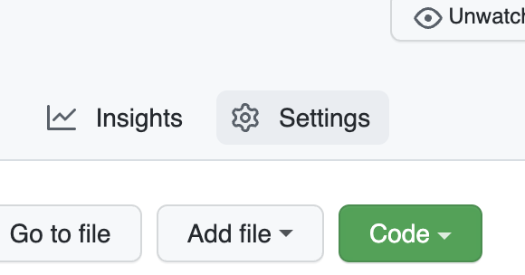 GitHub Repo Settings